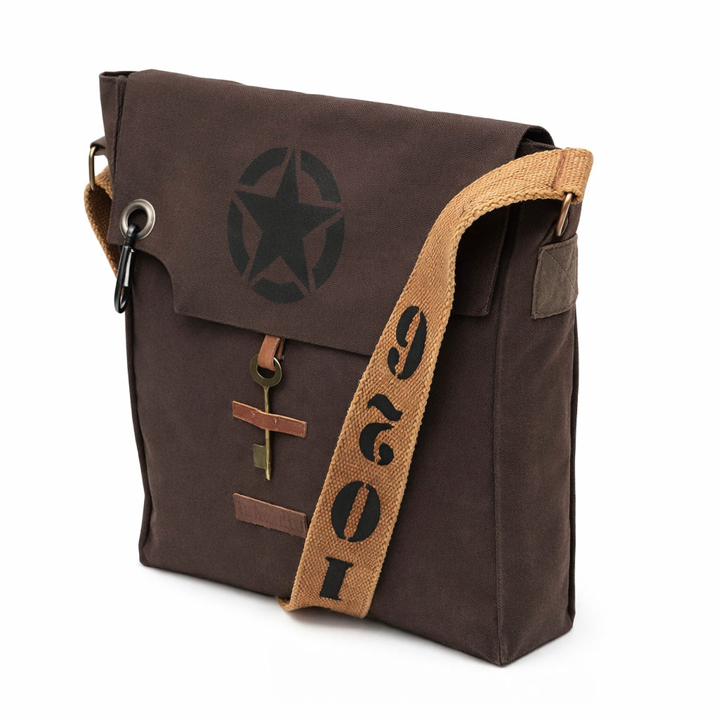 Brown Unisex Messenger Bag for Everyday Use 186